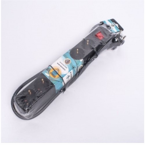 [GM10415] Bases 3 Tomas c/i 1.5m de cable 3 x1.5mm Negro (código antiguo GM10198)