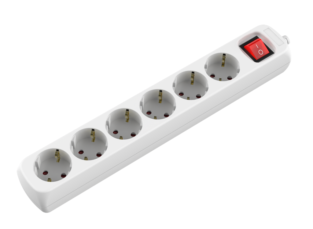 [GM10430] Bases 6 Tomas c/i  Sin cable.