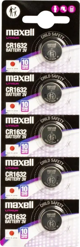[CR1632-B5 MXL] MicroPila litio boton CR1632-B5 MXL Blister 5 pcs