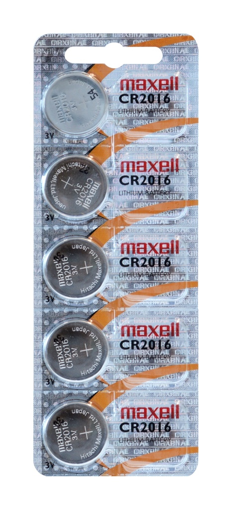 [CR2016 E-B5 MXL] Pila Botón CR2016 E-Blister 5 Pcs MXL