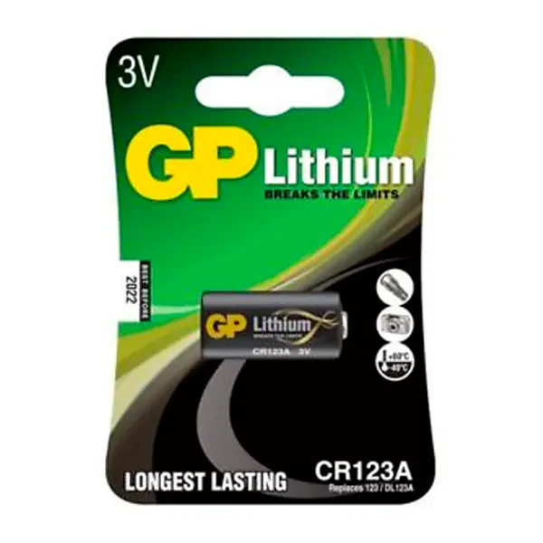 [CR123A-B1 GP] Pila de Litio CR123A-B1 GP Blister 1uds