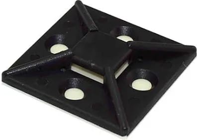 [GM10343] Soporte adhesivo para bridas-25 negro (25ud POR BOLSA)