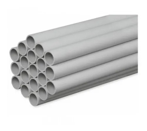 [060202032] Tubo rexa liso reforzado gris 32mm 3 metros