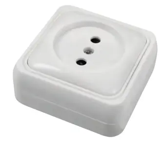 [K25115] Base Sobrep. 10A  250V Blanco